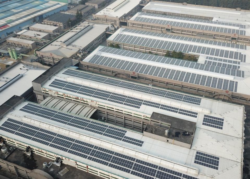 無錫百和織造屋頂光伏發電工程